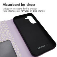 imoshion Étui de télephone portefeuille Design Samsung Galaxy S21 - White Daisy