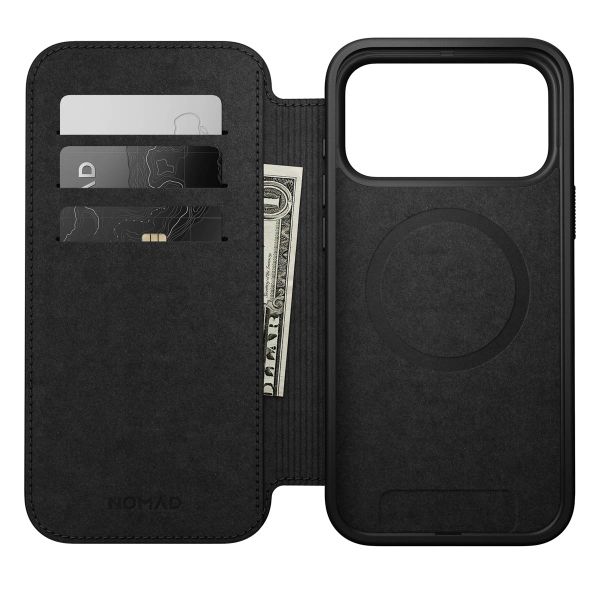 Nomad Étui de télephone portefeuille Modern Leather Folio Apple iPhone 17 Pro Max - Marron