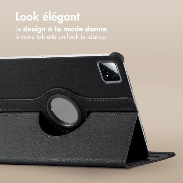 imoshion Coque tablette rotatif à 360° Xiaomi Pad 6S Pro 12.4 - Noir