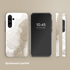 Selencia Coque arrière Vivid Samsung Galaxy A55 - Marble Light Brown