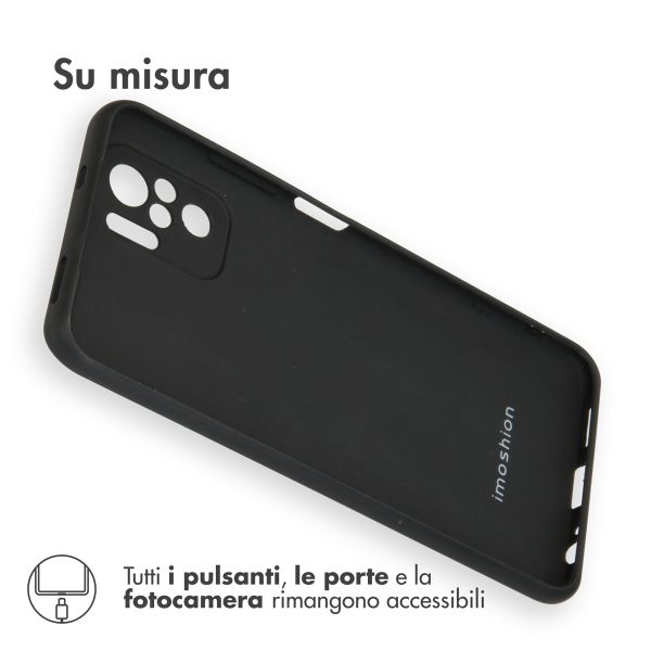 imoshion Coque Couleur Xiaomi Redmi Note 10 (4G) / Note 10S - Noir