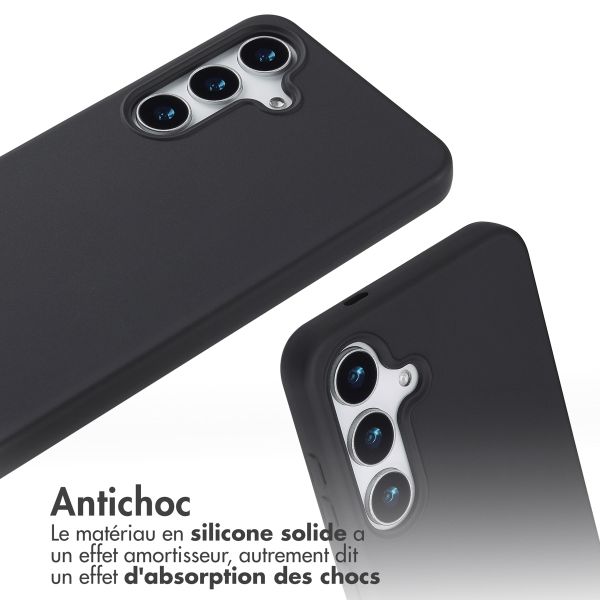 imoshion Coque en silicone avec cordon Samsung Galaxy S25 - Noir