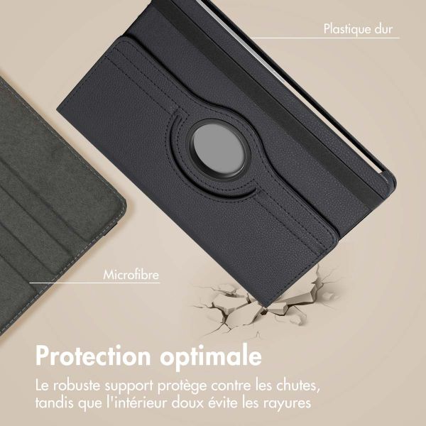 imoshion Coque tablette rotatif à 360° Samsung Galaxy Tab A9 Plus - Noir