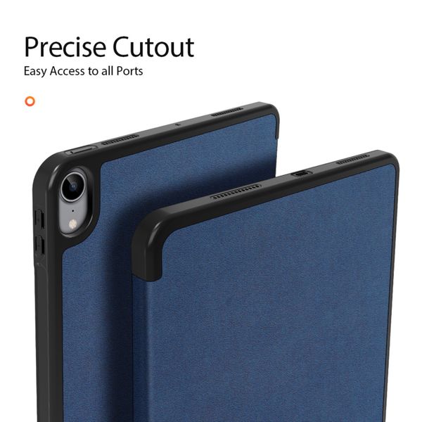 Dux Ducis Coque tablette Domo Apple iPad Air 11 pouces (2025) M3 / (2024) M2 / Air 5 (2022) / Air 4 (2020) - Bleu foncé