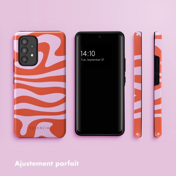 Selencia Coque arrière Vivid Tough Samsung Galaxy A53 - Dream Swirl Pink