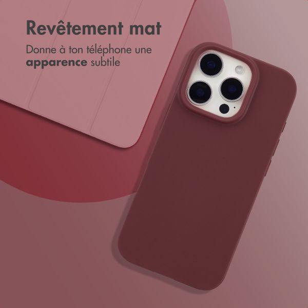 imoshion Coque Couleur Apple iPhone 16 Pro - Wine Red