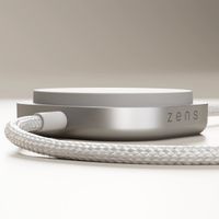 Zens Câble USB-C Pro 2 avec chargeur sans fil pour téléphone / earbuds - MagSafe et Qi2 - Blanc