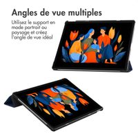 imoshion Coque tablette Trifold Lenovo Idea Tab Plus - Bleu foncé
