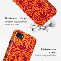 Selencia Coque arrière Vivid Tough iPhone SE (2022 / 2020) / 8 / 7 - Tropical Vibes Apricot