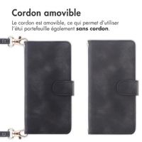 imoshion Etui de télephone portefeuille avec cordon Motorola Edge 70 Fusion - Noir