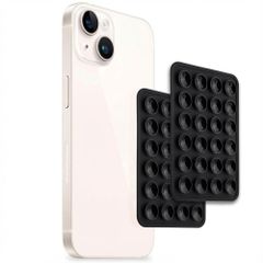 Selencia Pack de 2 Supports de téléphone à ventouse - Noir