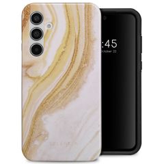 Selencia Coque arrière Vivid Samsung Galaxy A55 - Chic Marble Gold