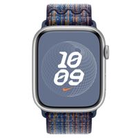 Apple Bracelet Nike Sport Loop Apple Watch Series 1 t/m 11 / SE / Ultra (44/45/46/49 mm) - Game Royal & Orange