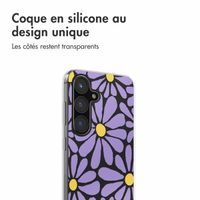 imoshion Coque Design Samsung Galaxy S24 FE - Tropical Violet Flowers Connect