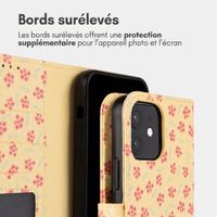 imoshion Étui de télephone portefeuille Design Apple iPhone 11 - Sunny Yellow Petite Flowers