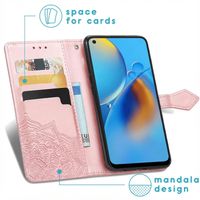 imoshion Etui de télephone Mandala Oppo A74 (4G) - Rose Doré