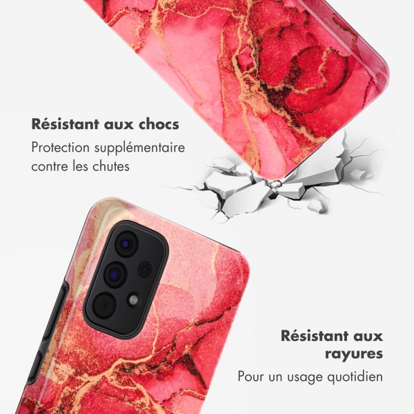 Selencia Coque arrière Vivid Samsung Galaxy A53 - Rosy Marble