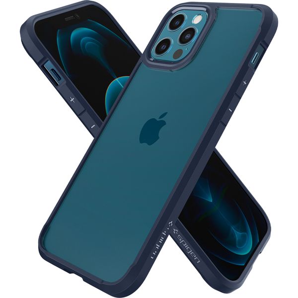 Spigen Coque Ultra Hybrid iPhone 12 (Pro) - Bleu foncé