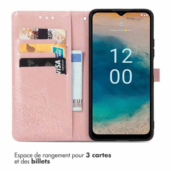 imoshion Etui de télephone Mandala Nokia G22 - Rose Doré