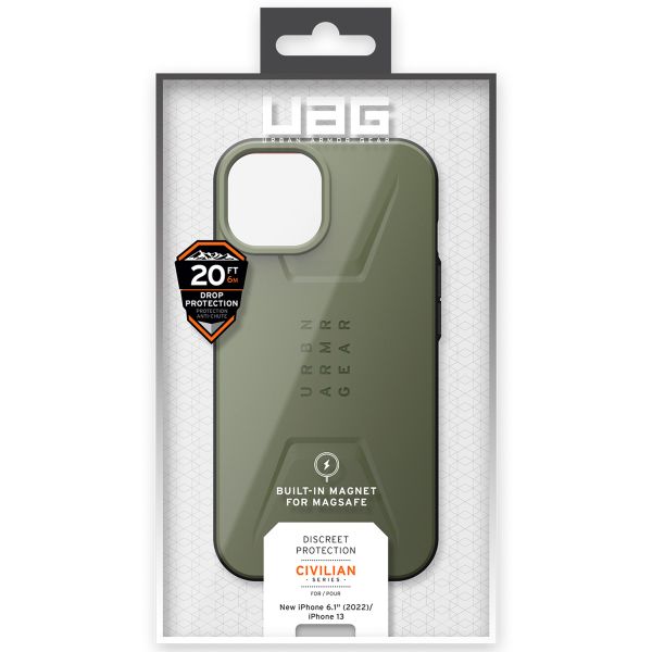 UAG Coque Civilian MagSafe Apple iPhone 14 - Olive