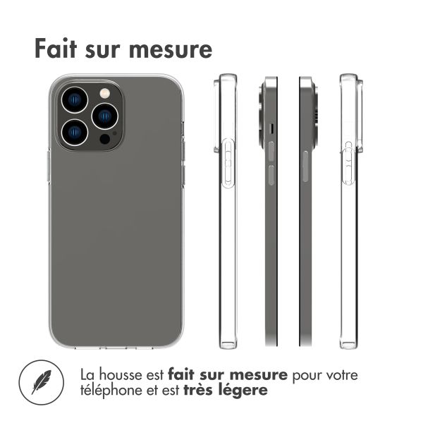 Accezz Coque Clear iPhone 14 Pro Max - Transparent