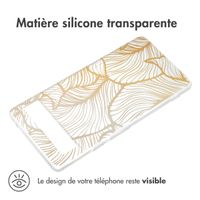 imoshion Coque Design Google Pixel 6a - Golden Leaves Transparent