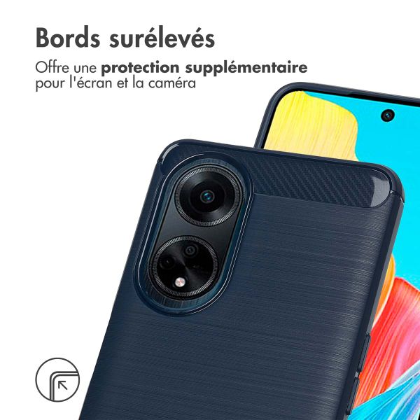 imoshion Coque Brushed Oppo A98 - Bleu foncé