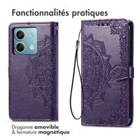 imoshion Etui de téléphone portefeuille Mandala Xiaomi Redmi Note 13 (5G) - Violet