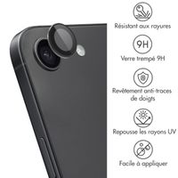 imoshion Lot de 2 protections d'objectif de caméra Apple iPhone 16e - Noir