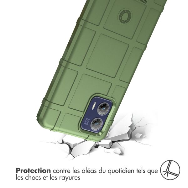imoshion Coque Rugged Shield Motorola Moto G73 - Vert foncé