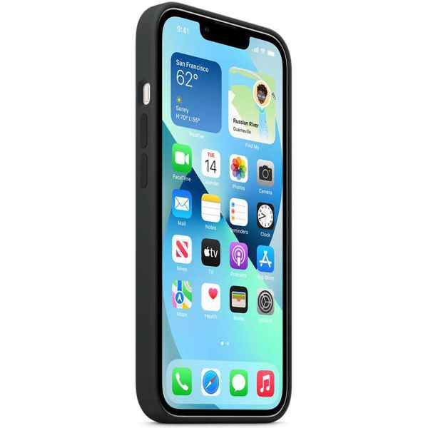 Apple Coque en silicone MagSafe Apple iPhone 13 - Midnight