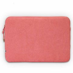 Selencia Pochette ordinateur Corduroy 13-14 pouces - Old Pink