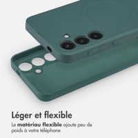 imoshion Coque Couleur avec MagSafe Samsung Galaxy S24 - Vert foncé