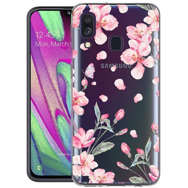 imoshion Coque Design Samsung Galaxy A40 - Fleur - Rose