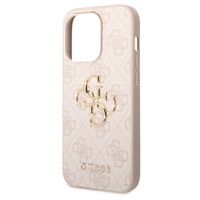Guess Coque 4G Metal Logo Backcover Apple iPhone 15 Pro - Rose