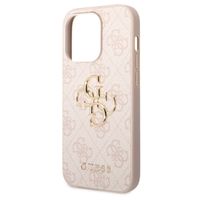 Guess Coque 4G Metal Logo Backcover iPhone 15 Pro - Rose