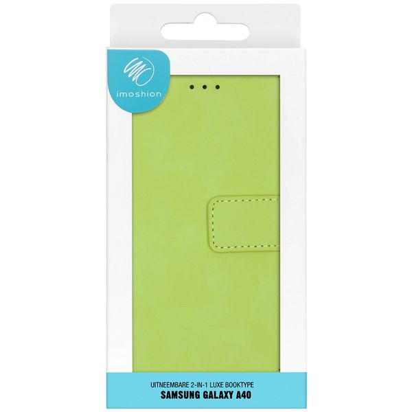 imoshion Etui de téléphone 2-en-1 amovible Samsung Galaxy A40 - Vert