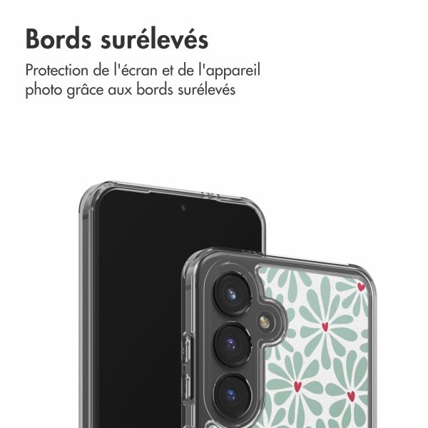 imoshion Coque Design Samsung Galaxy S24 - Bloom Love Sage Green