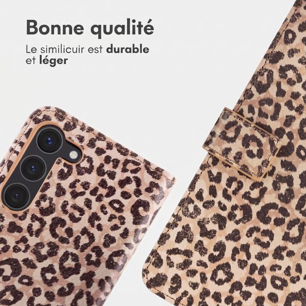 imoshion Étui de télephone portefeuille Design Samsung Galaxy S23 - Leopard Mood