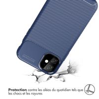 imoshion Coque silicone Carbon iPhone 11 - Bleu