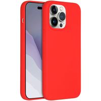 Accezz Coque Liquid Silicone avec MagSafe Apple iPhone 14 Pro Max - Rouge