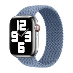 Apple Bracelet Solo tressé Apple Watch | 44/45/46/49 mm - Taille 9 - Slate Blue