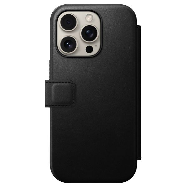 Nomad Étui de téléphone portefeuille Modern Leather Folio iPhone 16 Pro - Black