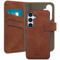 imoshion Etui de télephone luxe 2-en-1 amovible Samsung Galaxy S25 - Marron