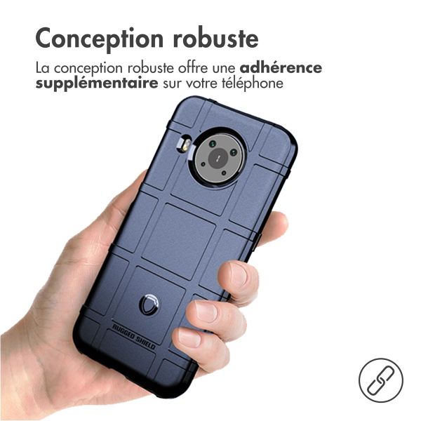 imoshion Coque Rugged Shield Nokia X10 / X20 - Bleu foncé