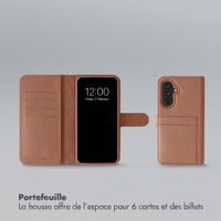 Selencia Étui portefeuille amovible Olyn avec MagSafe Samsung Galaxy A37 (5G) - Marron