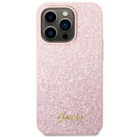 Guess Coque Glitter Flakes Apple iPhone 14 Pro - Rose