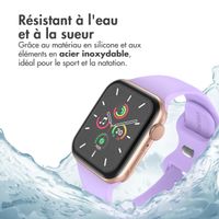 imoshion Bracelet en silicone⁺ Apple Watch Series 1 á 9 / SE (38/40/41 mm) | Series 10 (42 mm) - Lilas - Taille S/M