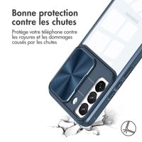 imoshion Coque arrière Camslider Samsung Galaxy S22 - Bleu foncé