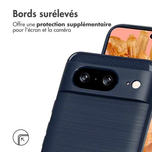 imoshion Coque Brushed Google Pixel 8 - Bleu foncé